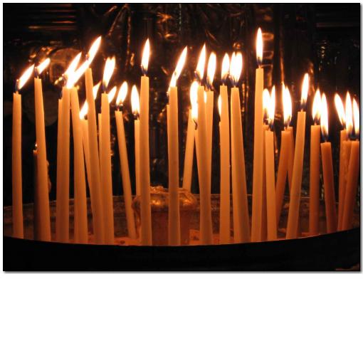 Photo: photo21 Candles in Holy Sepulcre